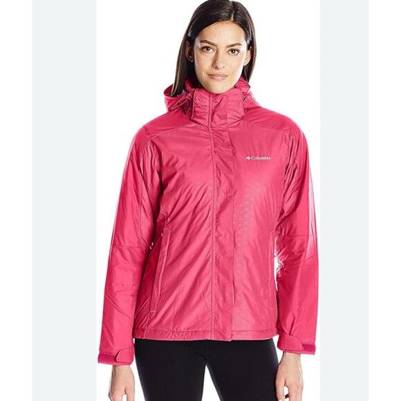 COLUMBIA Jacket Womens XL  Gotcha Groovin™ Pink Punch Jacket Hooded - Picture 1 of 7